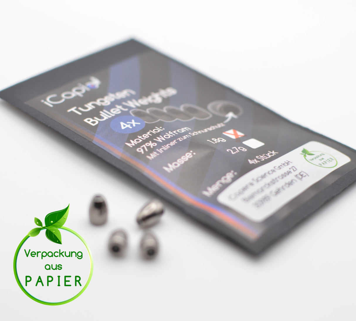 Tungsten Bullet Weights - 1.8g