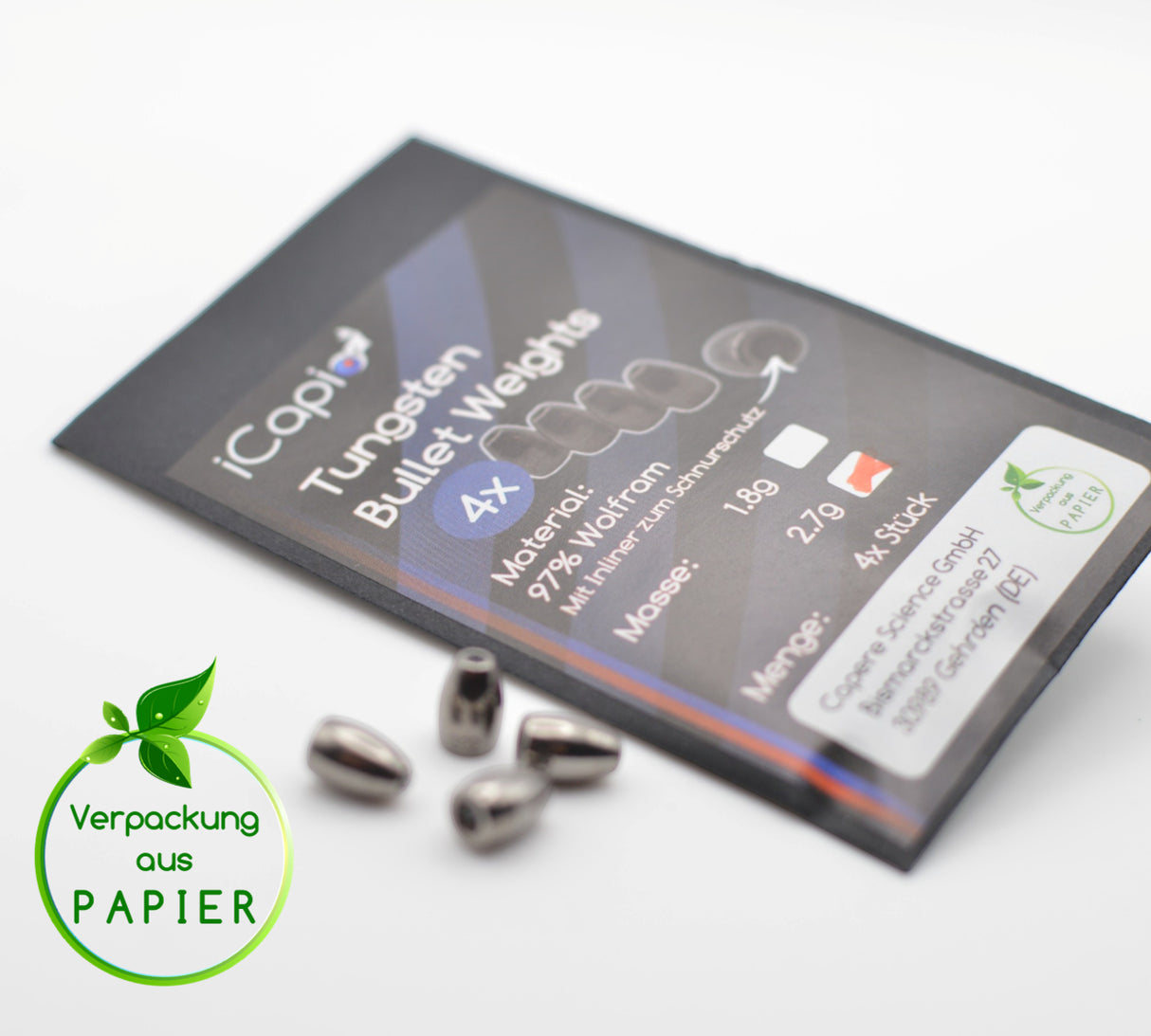 Tungsten Bullet Weights - 2,7g