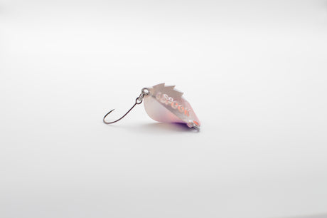 iSPOOK 28 _ Perlmutt-Silberweiss mit Lila & UV-Rot