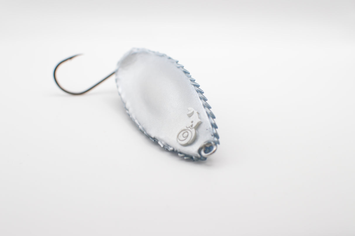 FLOON90 Perlmuttweiß-Silberglanzblau