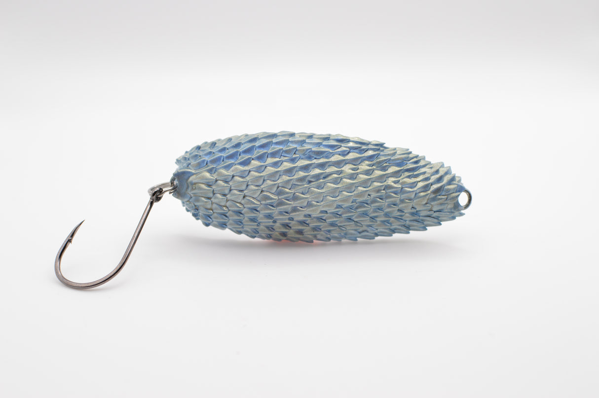 FLOON90 Perlmuttweiß-Silberglanzblau