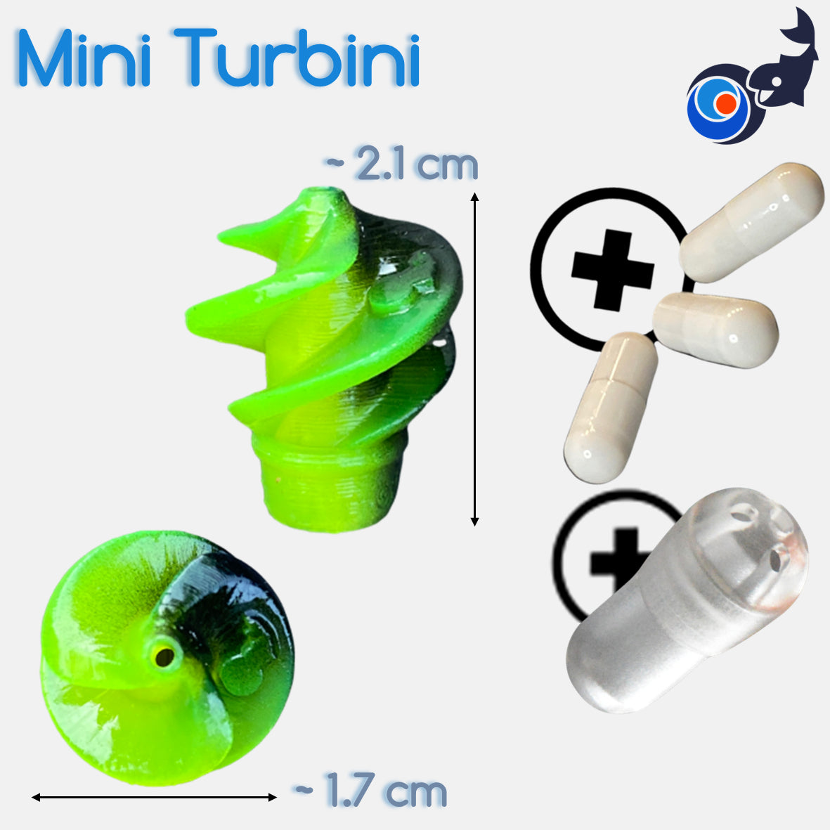 MINI Turbini schwarz-Gelb (UV)