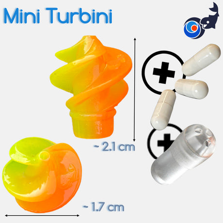 Mini Turbini Orange-Gelb (UV)