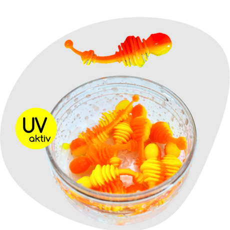 Softy Flip orange-gelb im crunchy Smelly Knobelli Dip