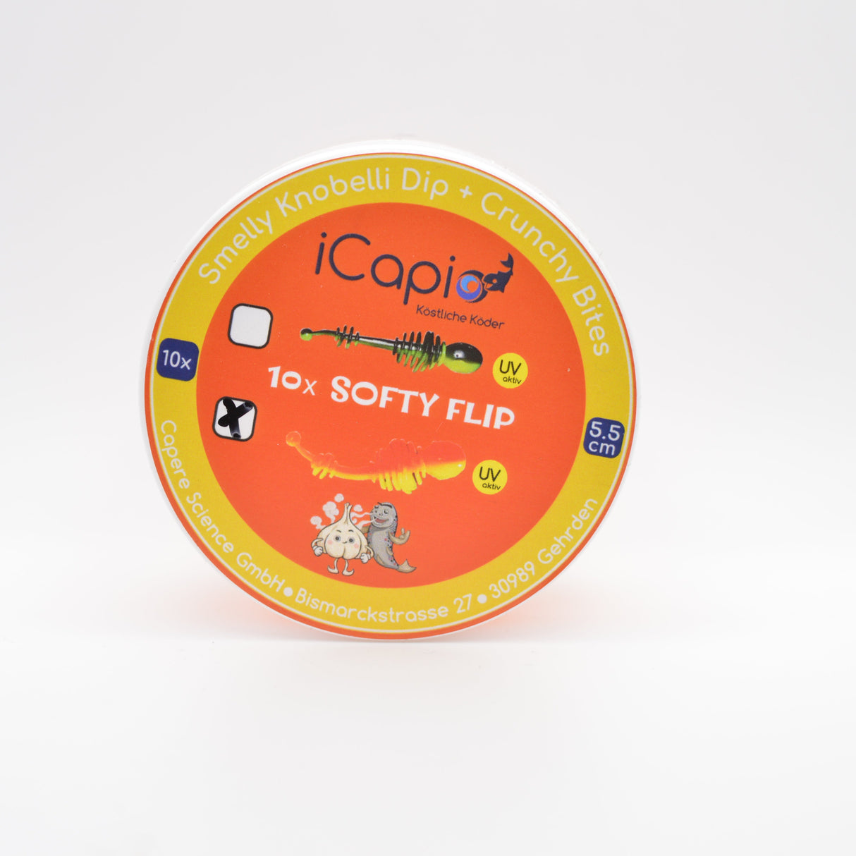 Softy Flip orange-gelb im crunchy Smelly Knobelli Dip